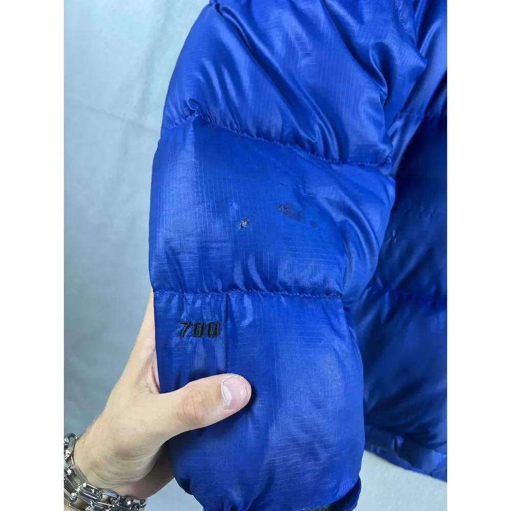 The North Face 700 Nuptse Puffer Down Jacket Sky Blue Vintage 90s Outerwear